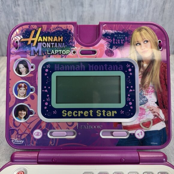 Rare Lexibook Disney Hannah Montana Bilingual Educational Laptop Toy Tested - Picture 2 of 10